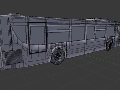 Bus BLEND-OBJ-FBX-DAE-GLB 3D Model