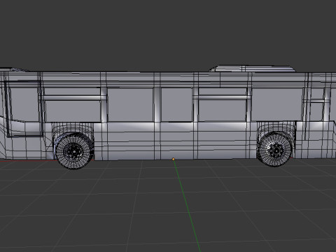 Ônibus BLEND-OBJ-FBX-DAE-GLB Modelo 3D