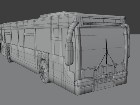 Ônibus BLEND-OBJ-FBX-DAE-GLB Modelo 3D
