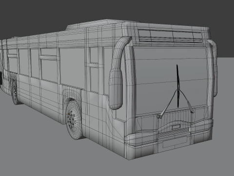 Bus BLEND-OBJ-FBX-DAE-GLB 3D Model