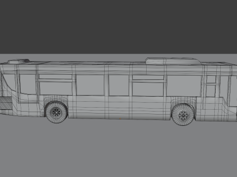 Ônibus BLEND-OBJ-FBX-DAE-GLB Modelo 3D