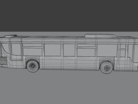 Bus BLEND-OBJ-FBX-DAE-GLB 3D Model