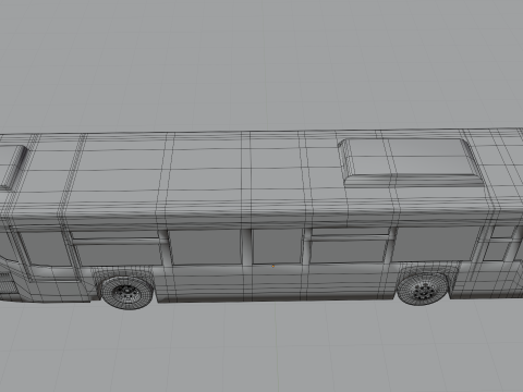 Ônibus BLEND-OBJ-FBX-DAE-GLB Modelo 3D