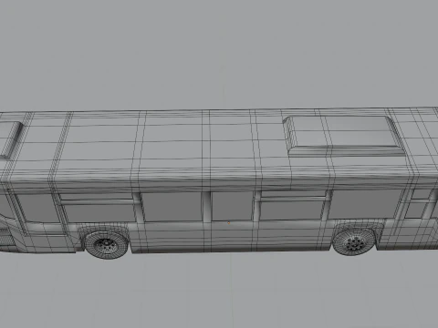 Bus BLEND-OBJ-FBX-DAE-GLB 3D Model