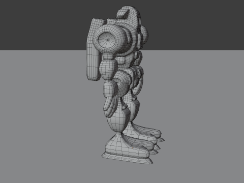 Battlebot v1 BLEND-OBJ-FBX-DAE-GLB Modèle 3D
