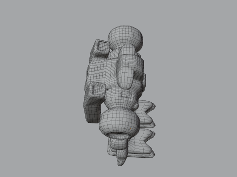 Battlebot v1 BLEND-OBJ-FBX-DAE-GLB Modèle 3D