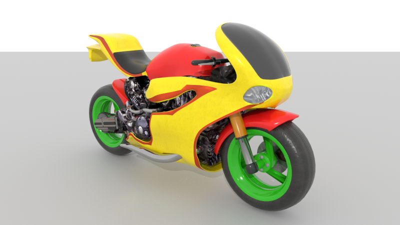 Superbike v1 BLEND-OBJ-FBX-GLB-STL Model 3D .c4d .max .obj .3ds .fbx .stl .blend 