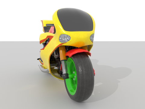 Superbike v1 BLEND-OBJ-FBX-GLB-STL Model 3D