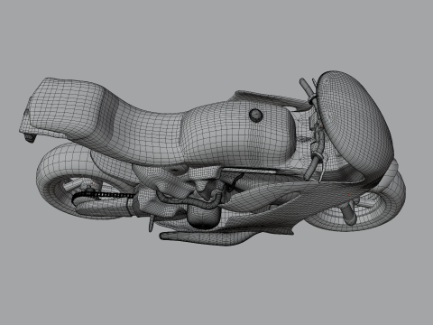 Superbike v1 BLEND-OBJ-FBX-GLB-STL Model 3D