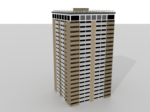 Tower Block 2 3D Модель