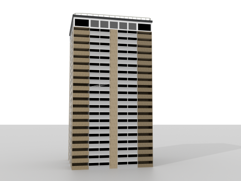 Blok Menara 2 Model 3D