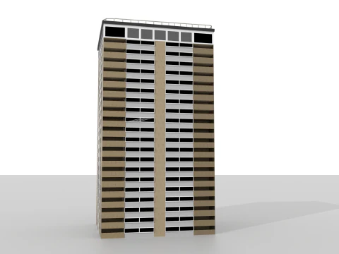 Tower Block 2 3D Model