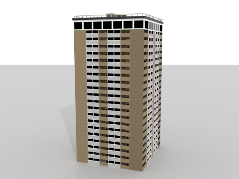 Blok Menara 2 Model 3D