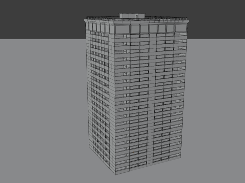 Blok Menara 2 Model 3D