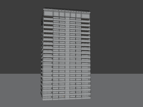 Blok Menara 2 Model 3D