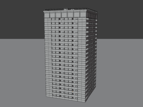 Blok Menara 2 Model 3D