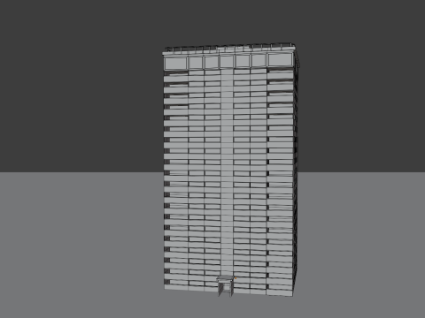 Blok Menara 2 Model 3D