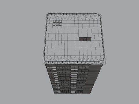 Tower Block 1 BLEND-OBJ-FBX-DAE-GLB Modèle 3D