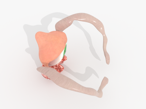 Evil Eye Monster BLEND-OBJ-FBX-DAE-GLB Model 3D