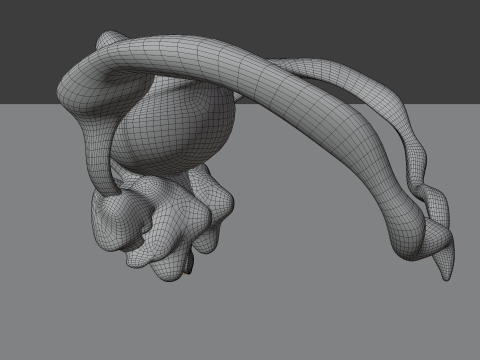 Evil Eye Monster BLEND-OBJ-FBX-DAE-GLB Model 3D
