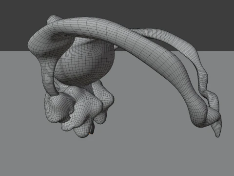 Evil Eye Monster BLEND-OBJ-FBX-DAE-GLB 3D Model