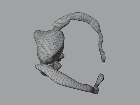 Evil Eye Monster BLEND-OBJ-FBX-DAE-GLB Model 3D
