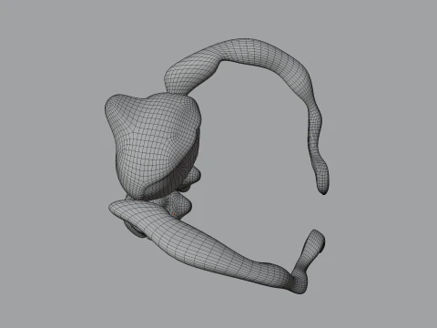 Evil Eye Monster BLEND-OBJ-FBX-DAE-GLB 3D Model