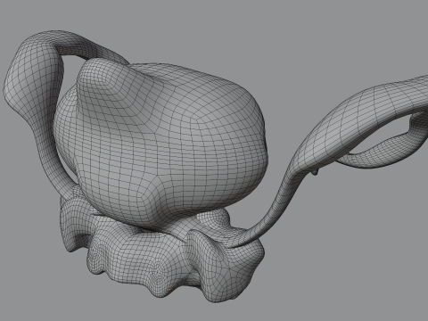 Evil Eye Monster BLEND-OBJ-FBX-DAE-GLB Model 3D