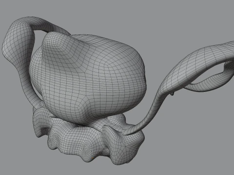 Evil Eye Monster BLEND-OBJ-FBX-DAE-GLB 3D Model