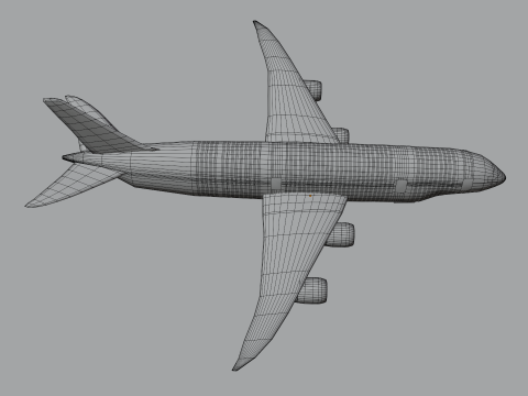Jumbo Jet v1 BLEND-OBJ-FBX-DAE-GLB 3D 모델