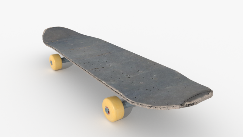 Skateboard v1 BLEND-OBJ-FBX-DAE-GLB Model 3D .c4d .max .obj .3ds .fbx .stl .blend 