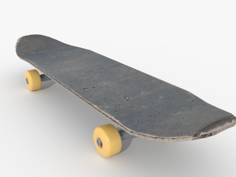 Skateboard v1 BLEND-OBJ-FBX-DAE-GLB Model 3D