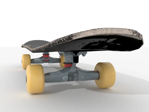 Skateboard v1 BLEND-OBJ-FBX-DAE-GLB 3D Model