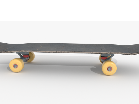 Skateboard v1 BLEND-OBJ-FBX-DAE-GLB Model 3D