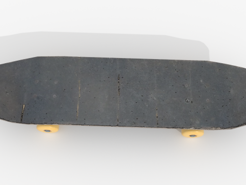 Skateboard v1 BLEND-OBJ-FBX-DAE-GLB Model 3D
