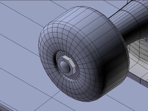 Skateboard v1 BLEND-OBJ-FBX-DAE-GLB Model 3D