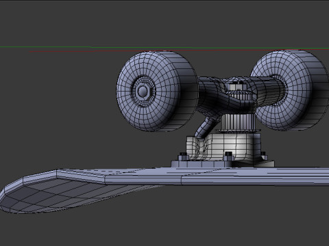 Skateboard v1 BLEND-OBJ-FBX-DAE-GLB Model 3D