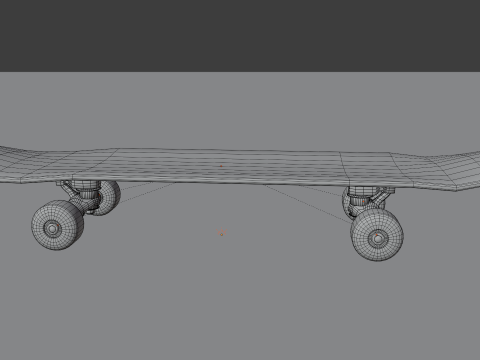 Skateboard v1 BLEND-OBJ-FBX-DAE-GLB Model 3D