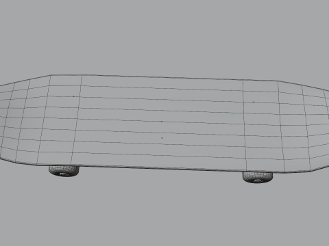 Skateboard v1 BLEND-OBJ-FBX-DAE-GLB Model 3D
