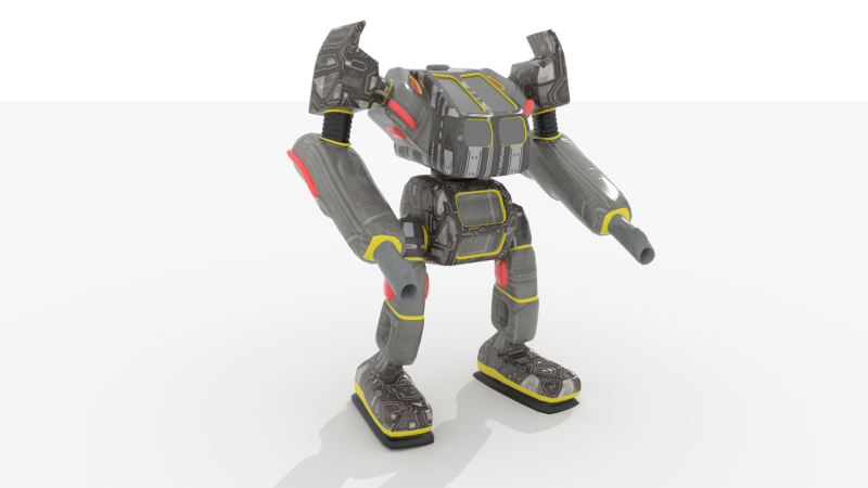Megabot v1 BLEND-OBJ-FBX-DAE-GLB Model 3D .c4d .max .obj .3ds .fbx .stl .blend 