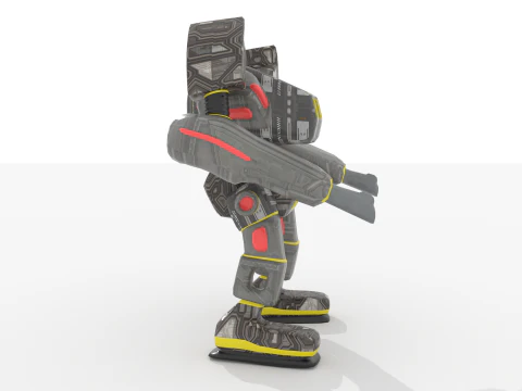 Megabot v1 BLEND-OBJ-FBX-DAE-GLB 3D Model