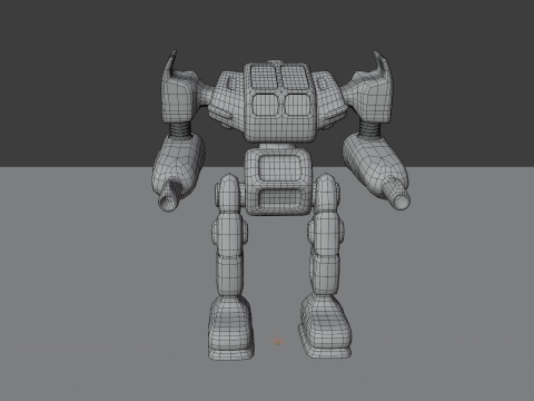 Megabot v1 BLEND-OBJ-FBX-DAE-GLB Model 3D