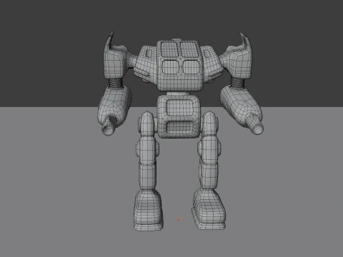 Megabot v1 BLEND-OBJ-FBX-DAE-GLB 3D Model