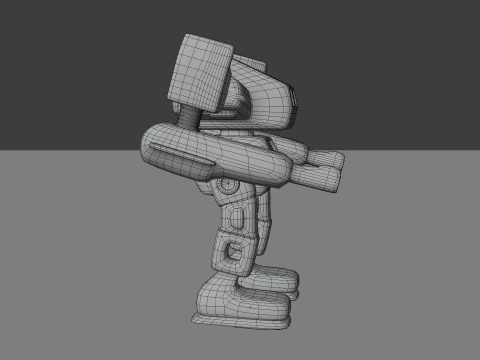 Megabot v1 BLEND-OBJ-FBX-DAE-GLB 3D Model