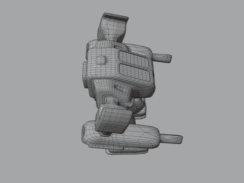 Megabot v1 BLEND-OBJ-FBX-DAE-GLB Model 3D