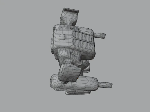 Megabot v1 BLEND-OBJ-FBX-DAE-GLB 3D Model