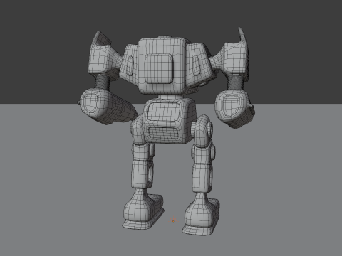Megabot v1 BLEND-OBJ-FBX-DAE-GLB Model 3D