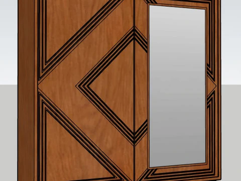 Sliding door wardrobe 3D Model