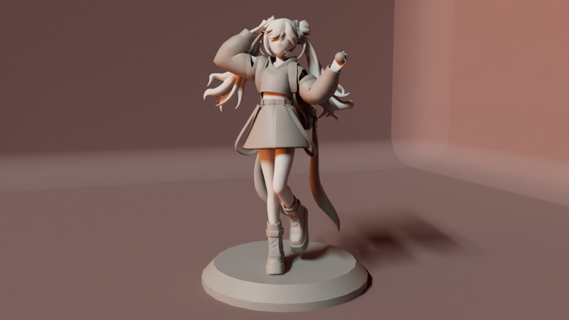 Hatsune Miku Figurine Glorious day Modèles 3D en vedette .c4d .max .obj .3ds .fbx .stl .blend