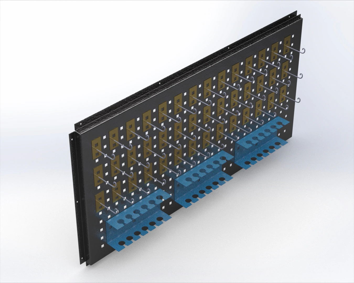 Cabide de ferramentas Pegboard Modelo 3D .c4d .max .obj .3ds .fbx .stl .blend 